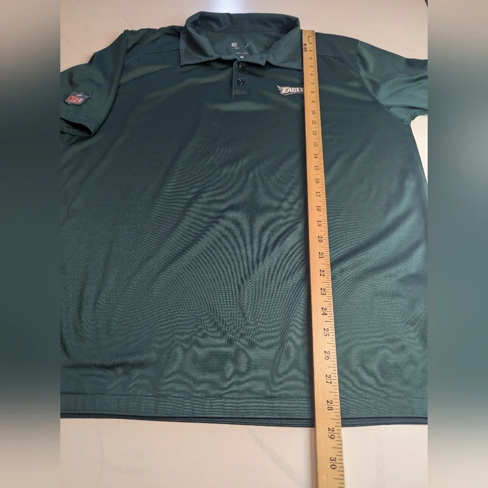 Men’s Nike DRI Fit On Field Philadelphia Eagles Green Collared Polo, Size Large